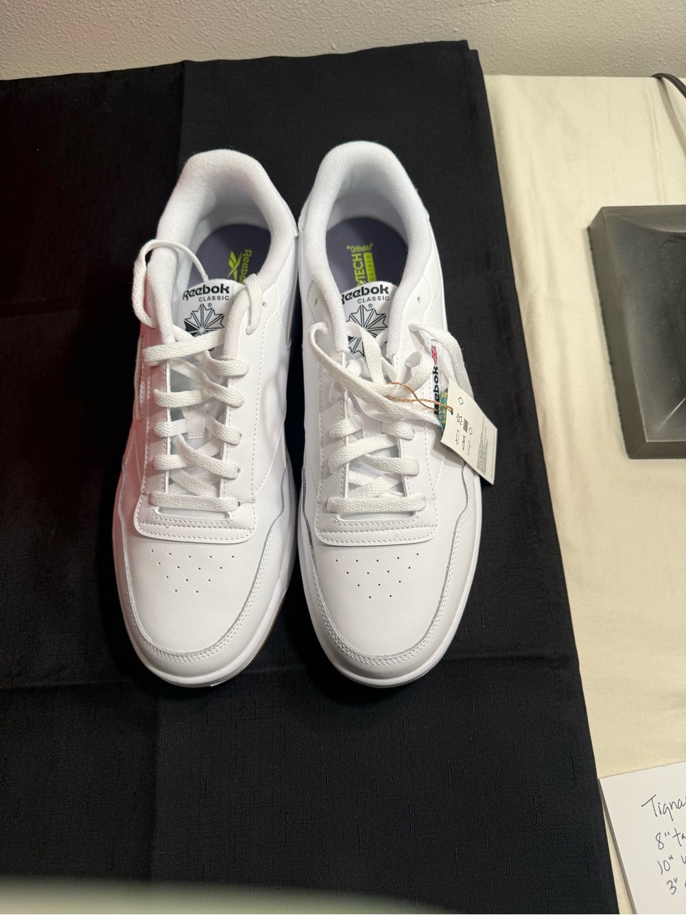 Reebok White Low-Top Leather Sneakers